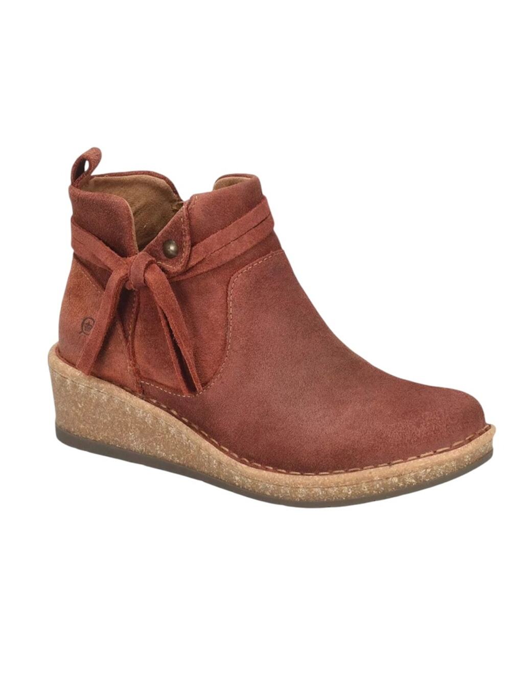 Born Vaugh Round Toe Rust Booties – Sz 8.5M